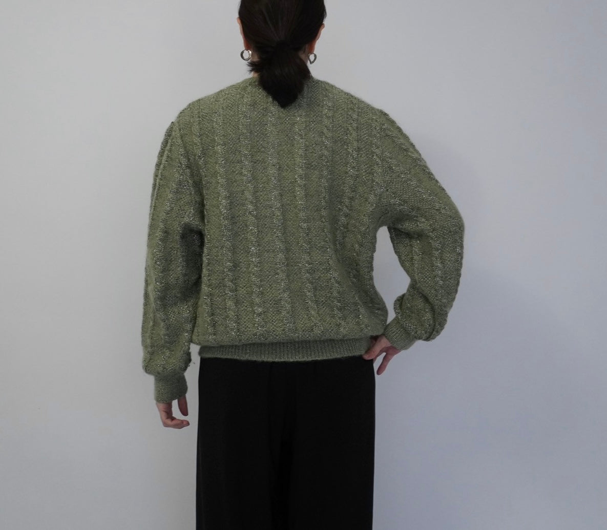 80s Design Knit Cardigan
