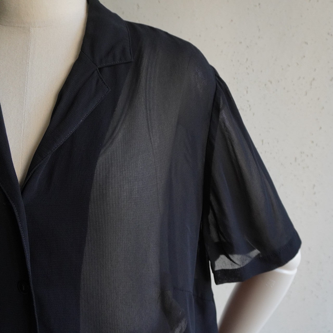 90s EURO Black Sheer Shirt