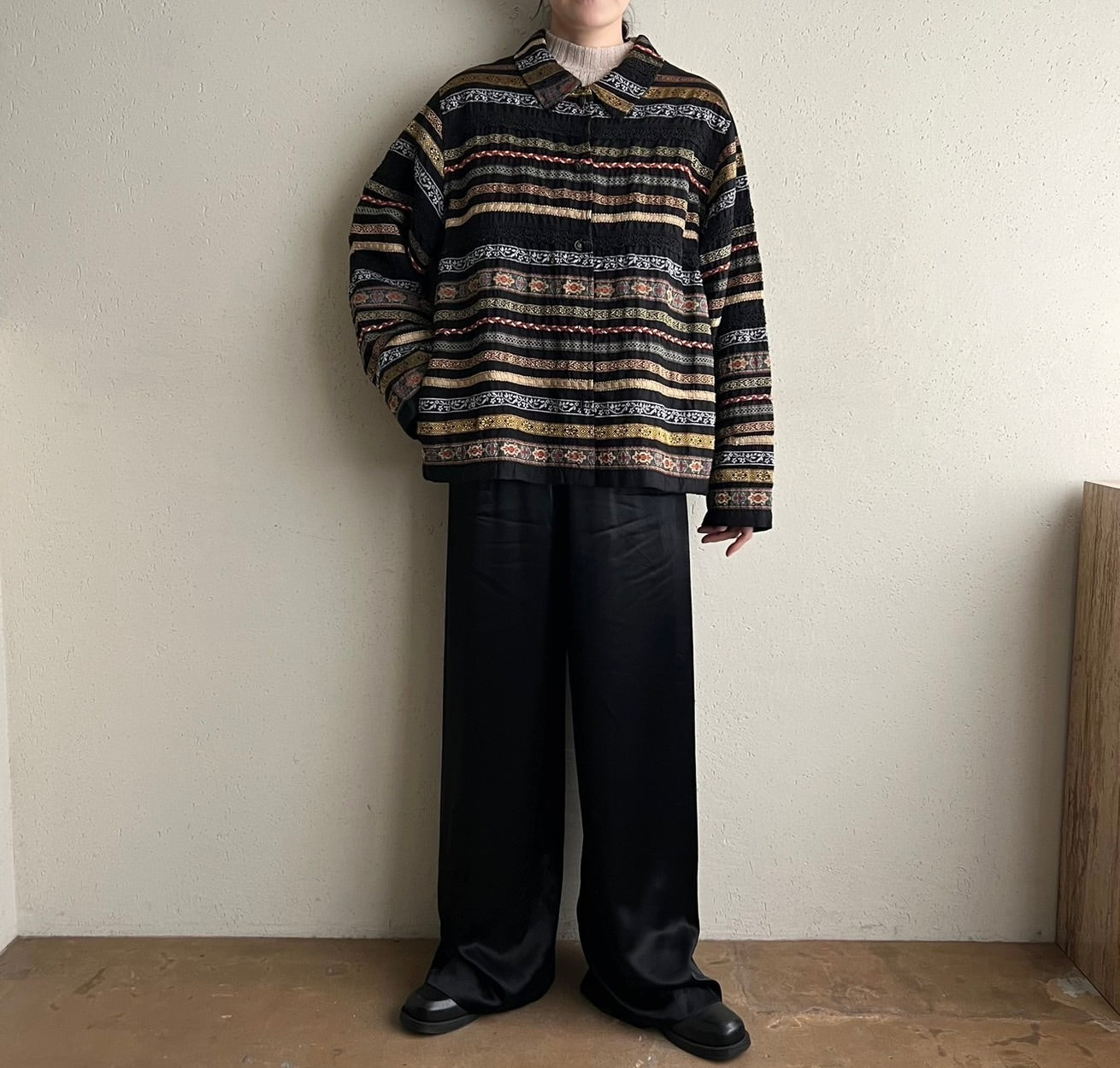 90s Design Silk Jacket