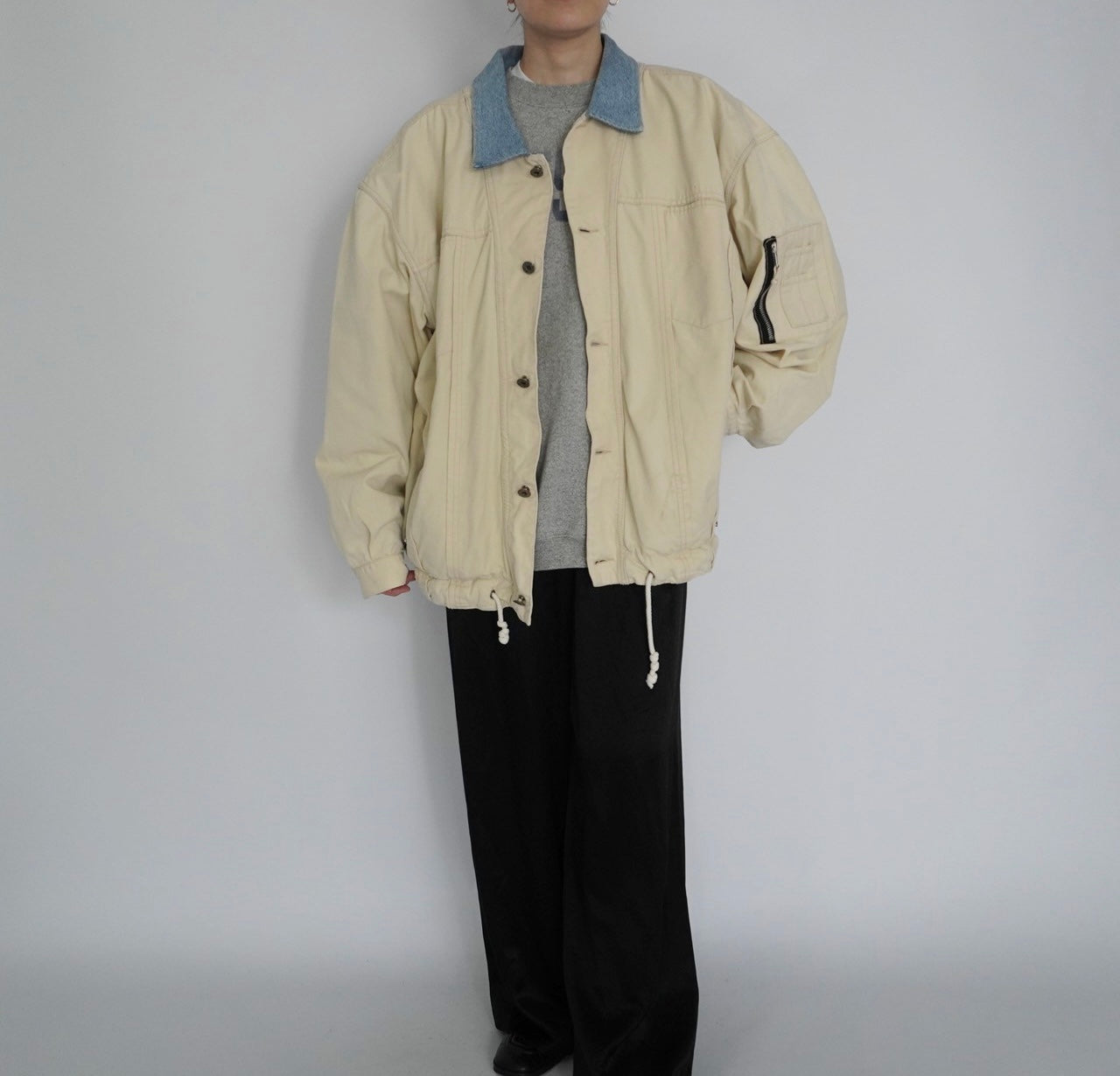 90s Denim Collar Jacket