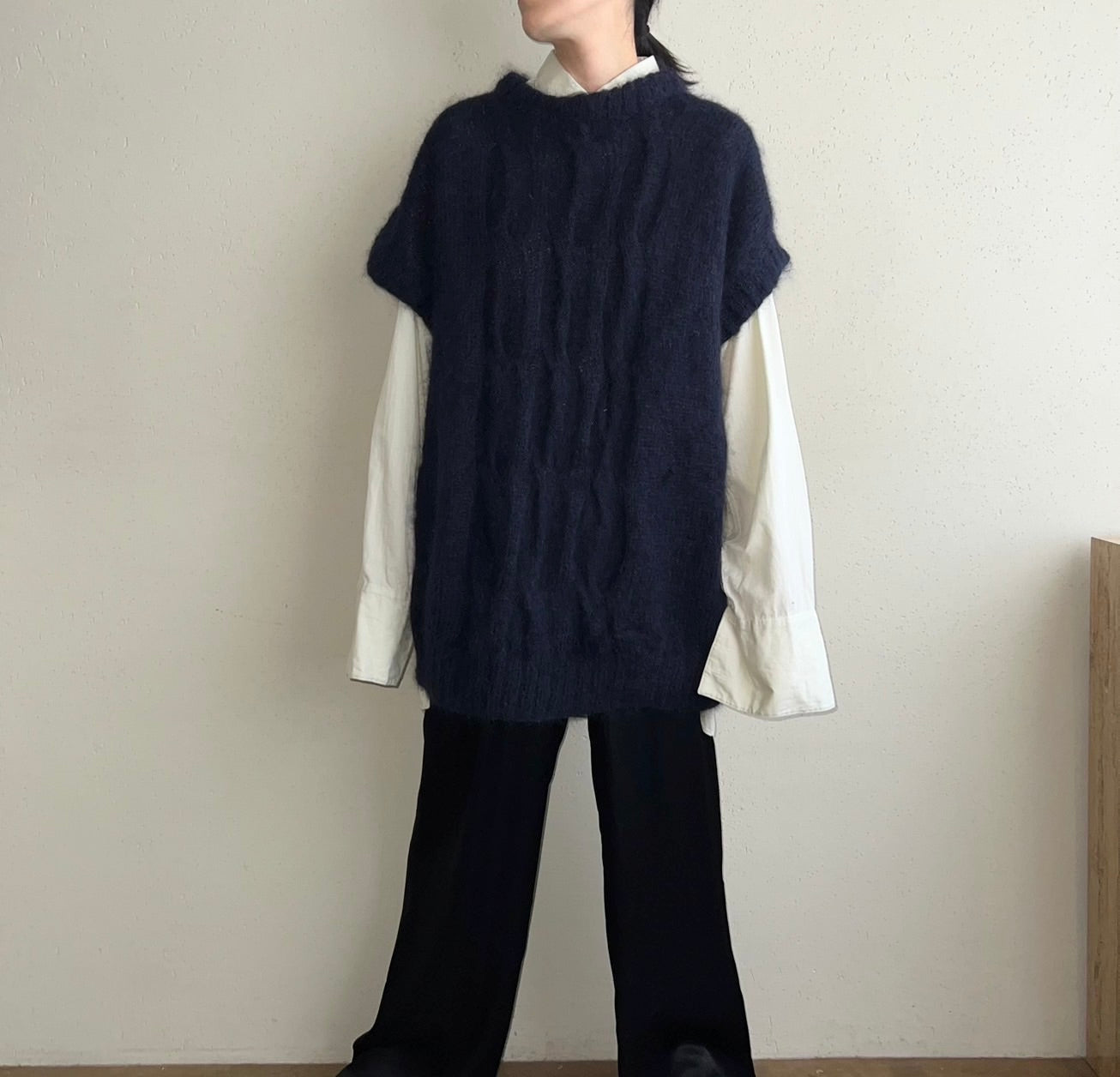 80s Navy Knit