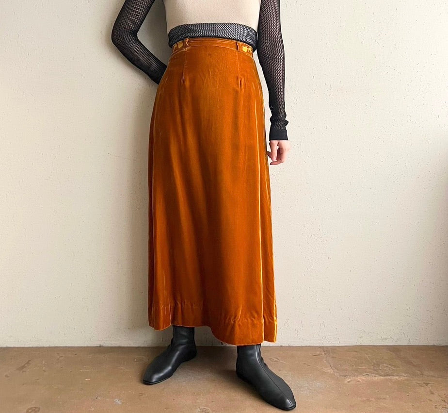 70s Velour Skirt