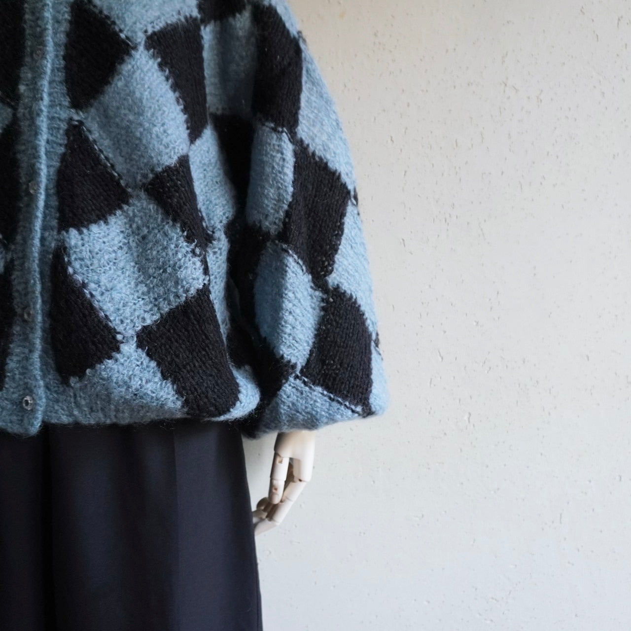 80s Pattern Knit Cardigan