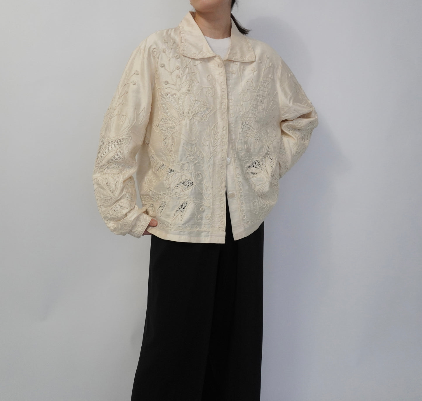 90s Silk Shirt, Jacket