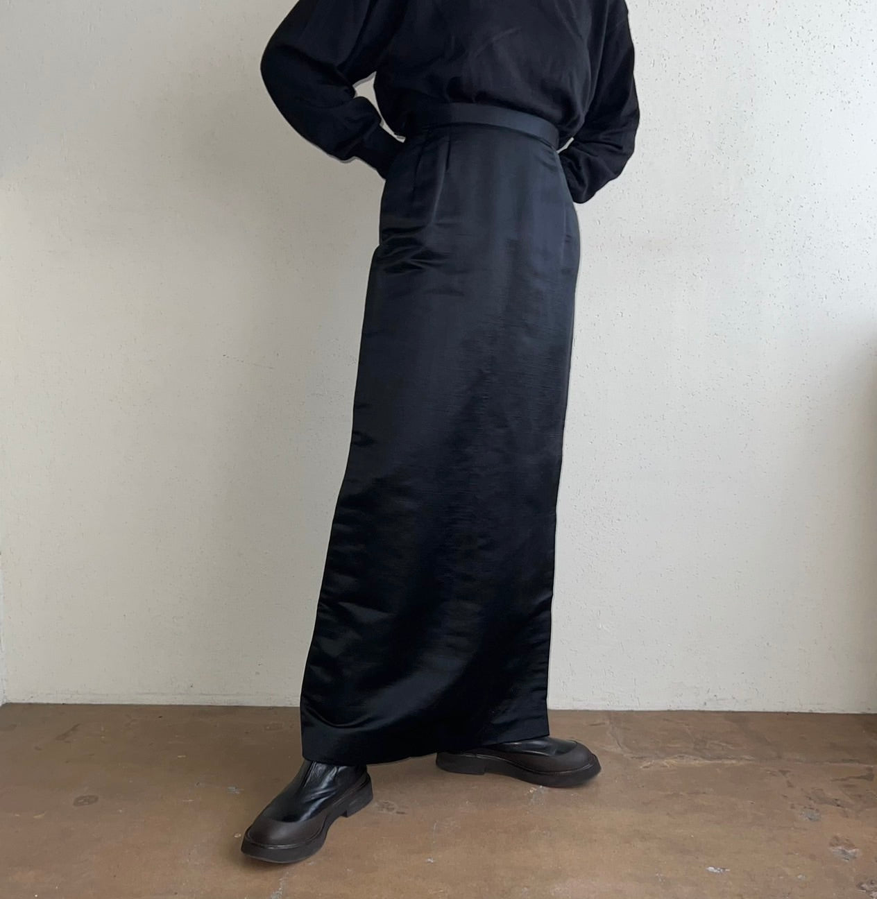 70s Black Skirt