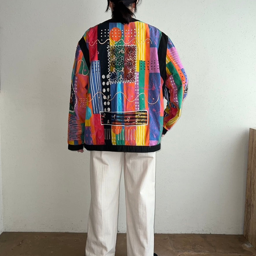 80s Cotton Design Jacket Made in USA