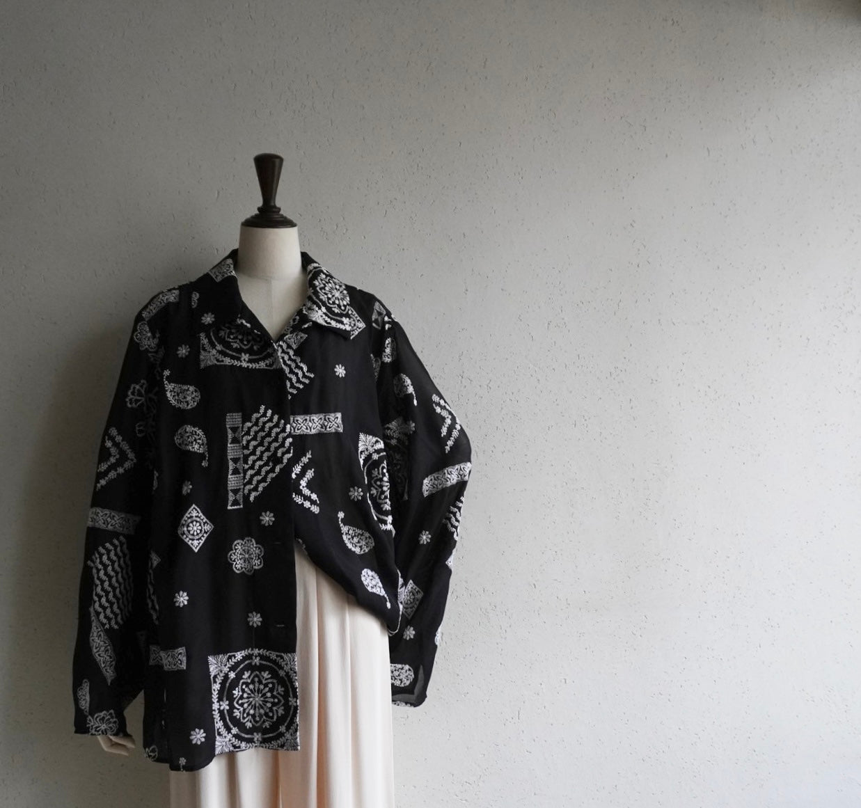 Embroidery Sheer Shirt