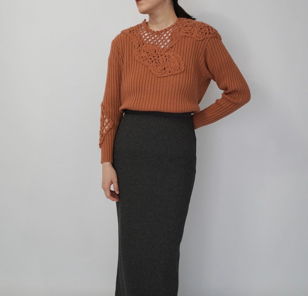 80s "Sensazioni" Ribbed Top Made in Italy
