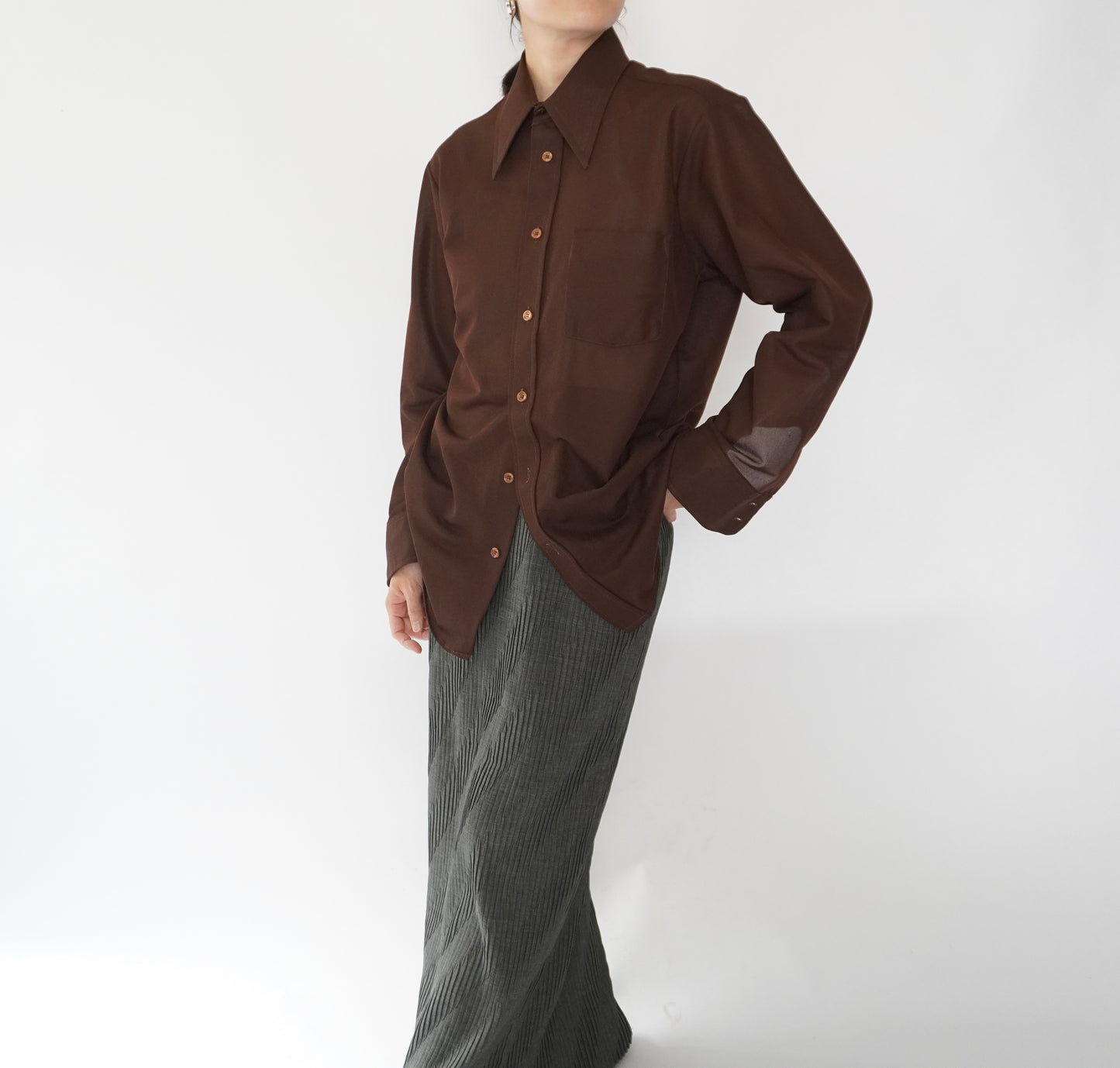 70s Brown Shirt