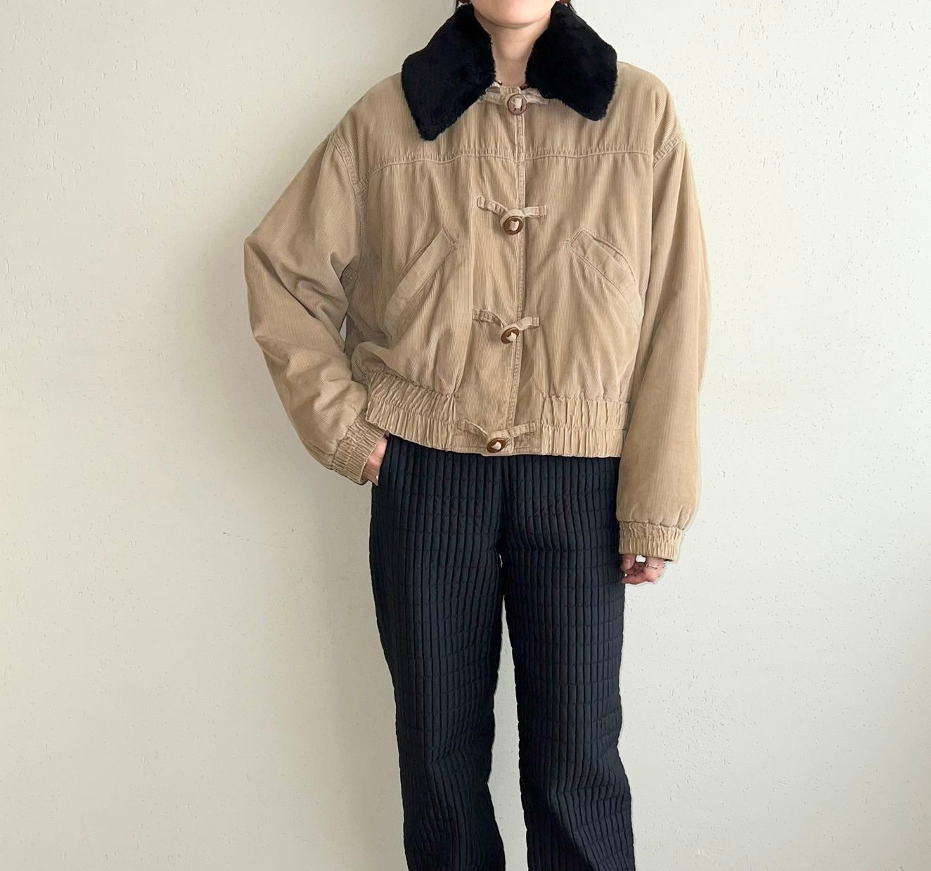 90s ”BLUE FAMILY BENETTON”Corduroy Jacket Made in Italy