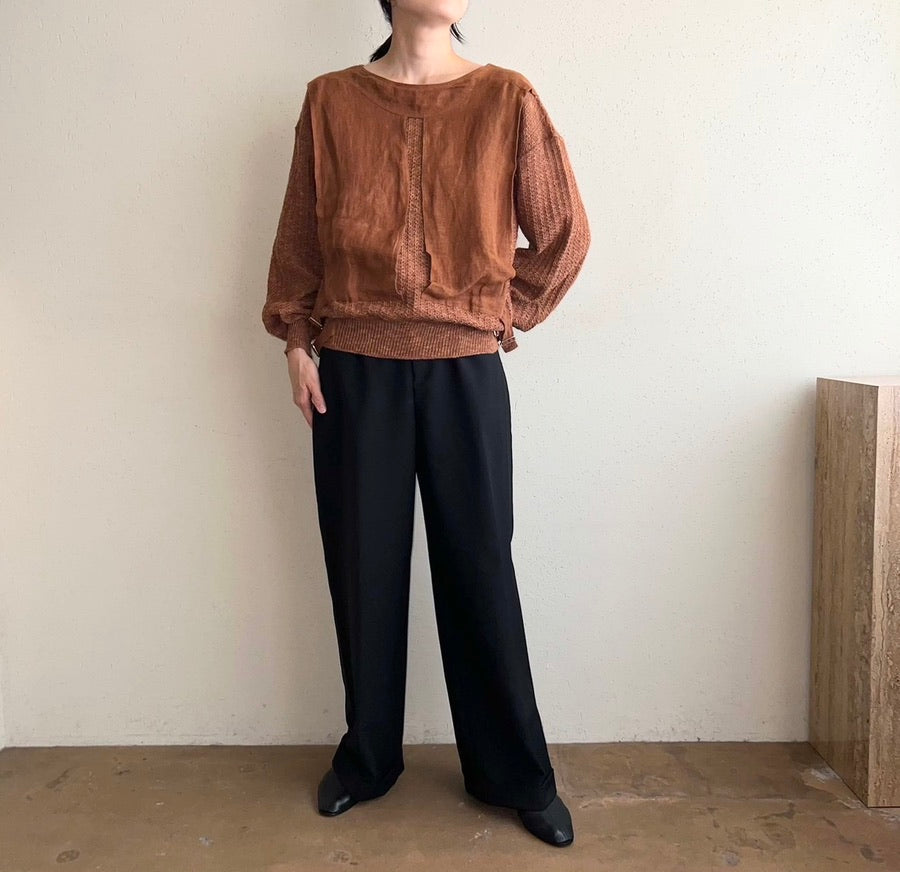 80s EURO Design Knit Top