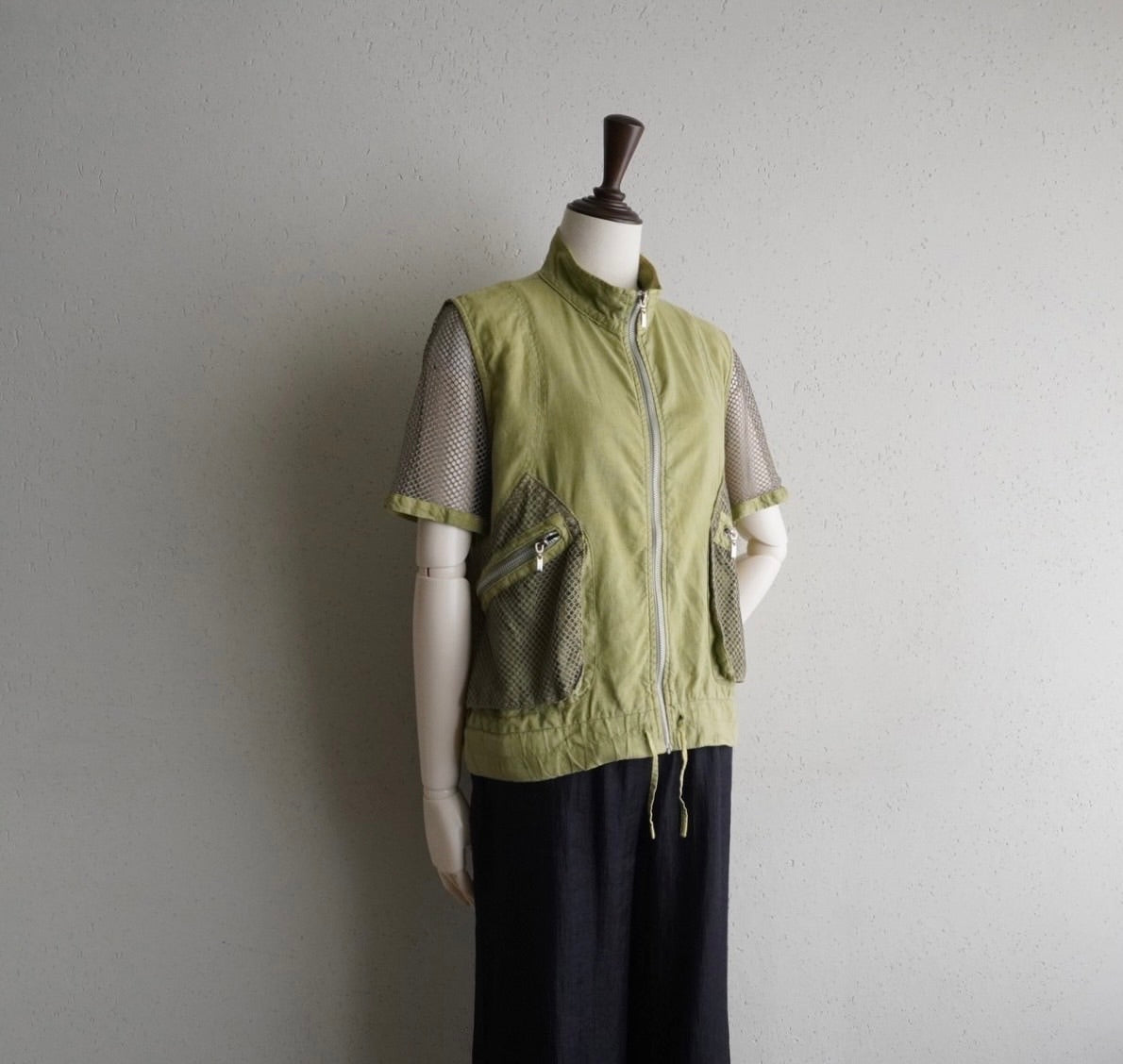 90s EURO Mesh Design Shirt , Jacket