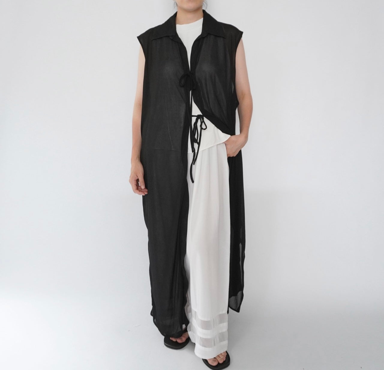90s Sheer Maxi Robe