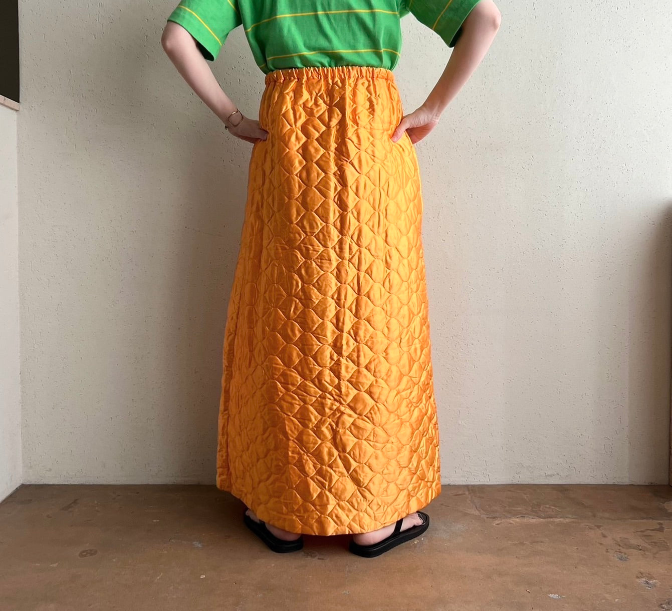 70s Quilted Skirt