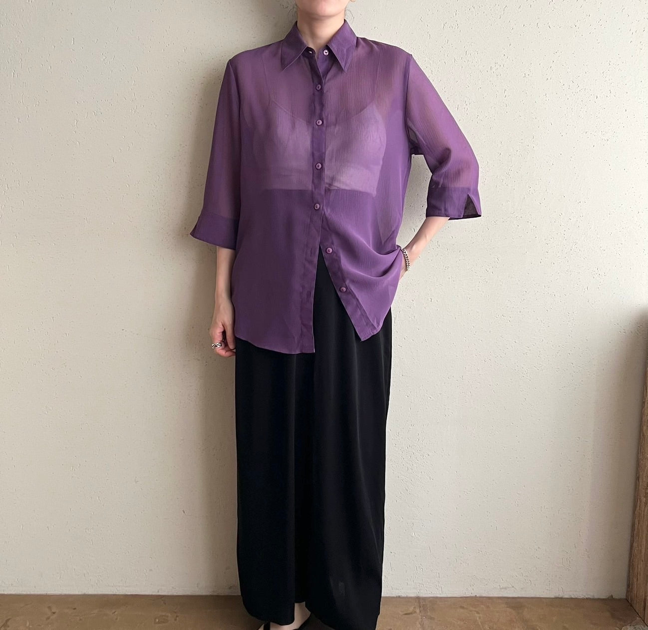 90s EURO Sheer Shirt