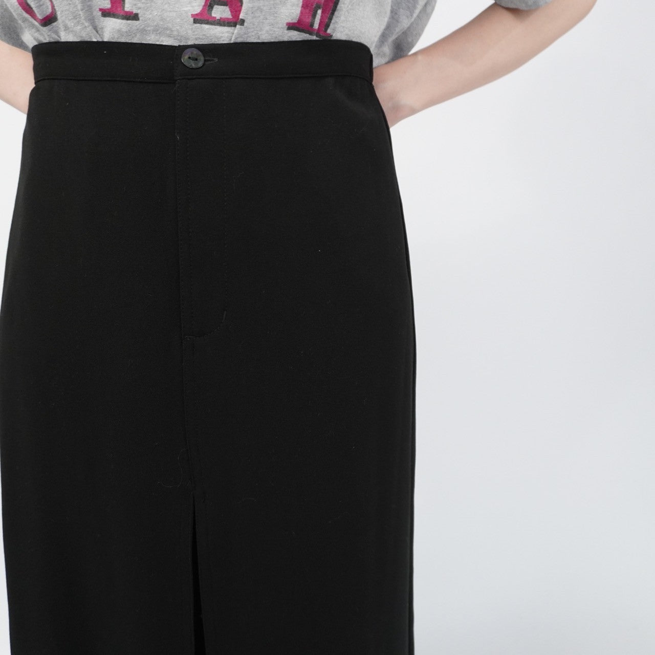 90s Slit Design Skirt