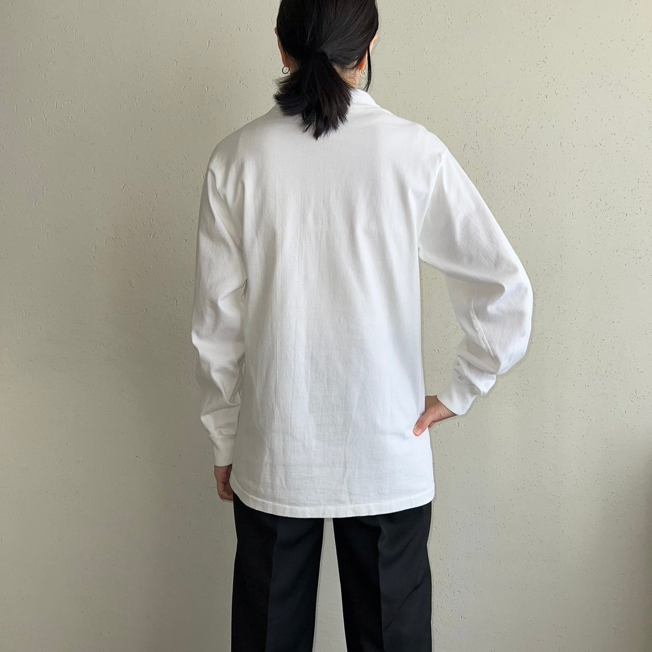 90s Printed Long T-shirt Made in USA
