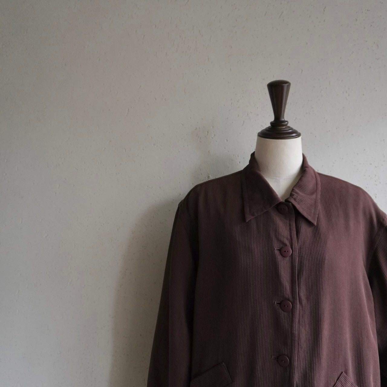 90s Silk Brown Shirt