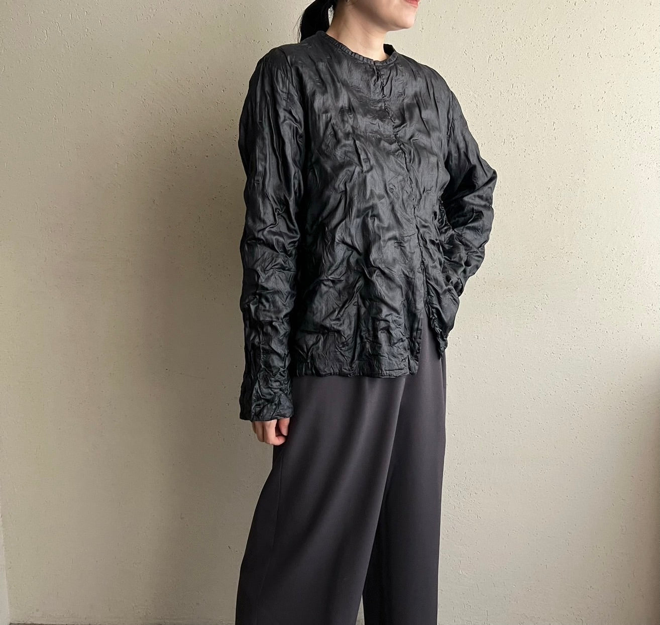 90s Design Silk Blouse