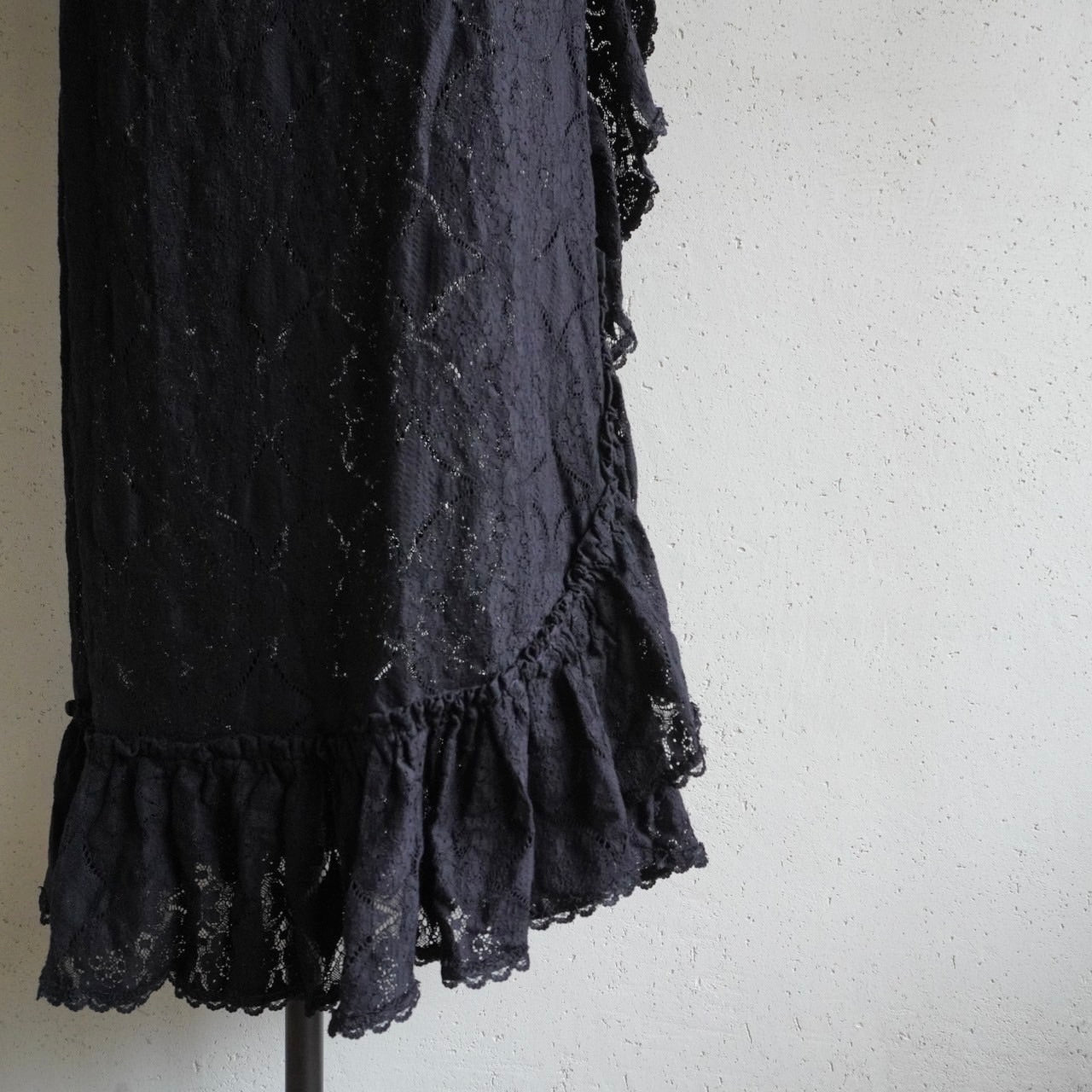 70s Lace Design Maxi Skirt