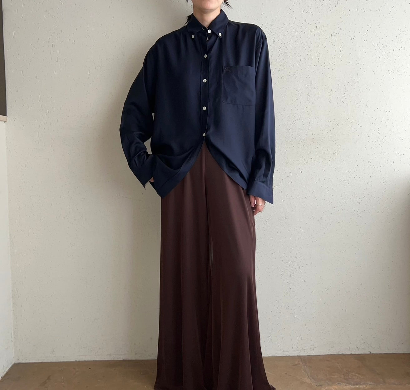 90s"Burberry's” Silk Shirt