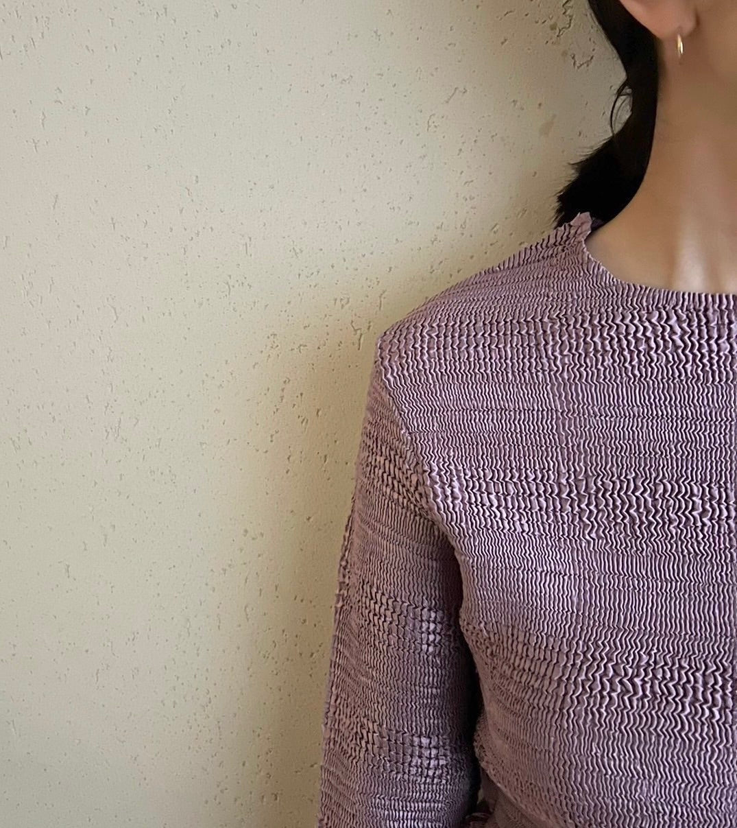 90s Pleat Top Made in France