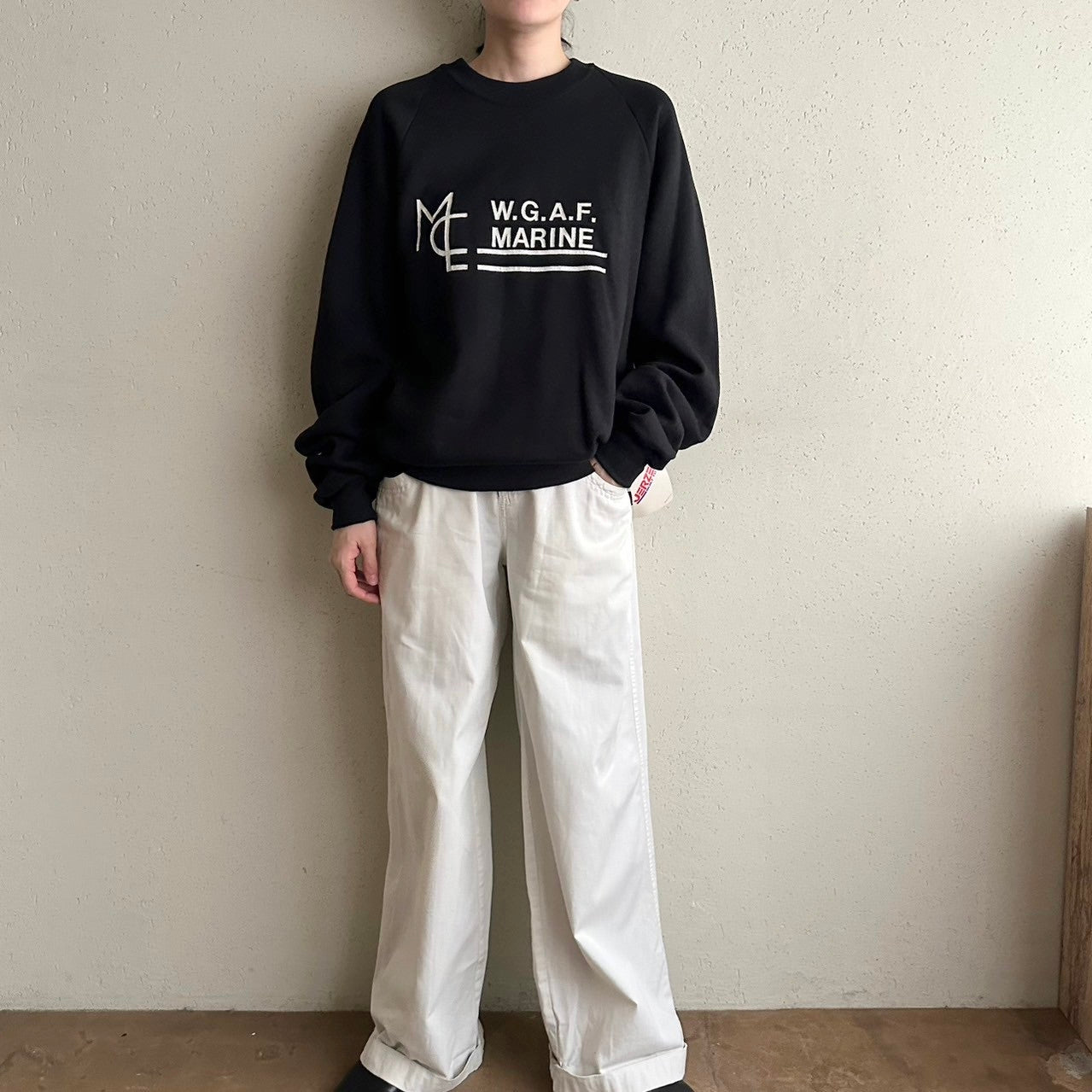 90s Printed Sweater Made in USA Dead Stock