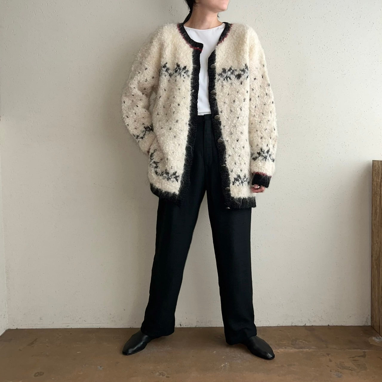 90s Mohair Hand Knit Cardigan
