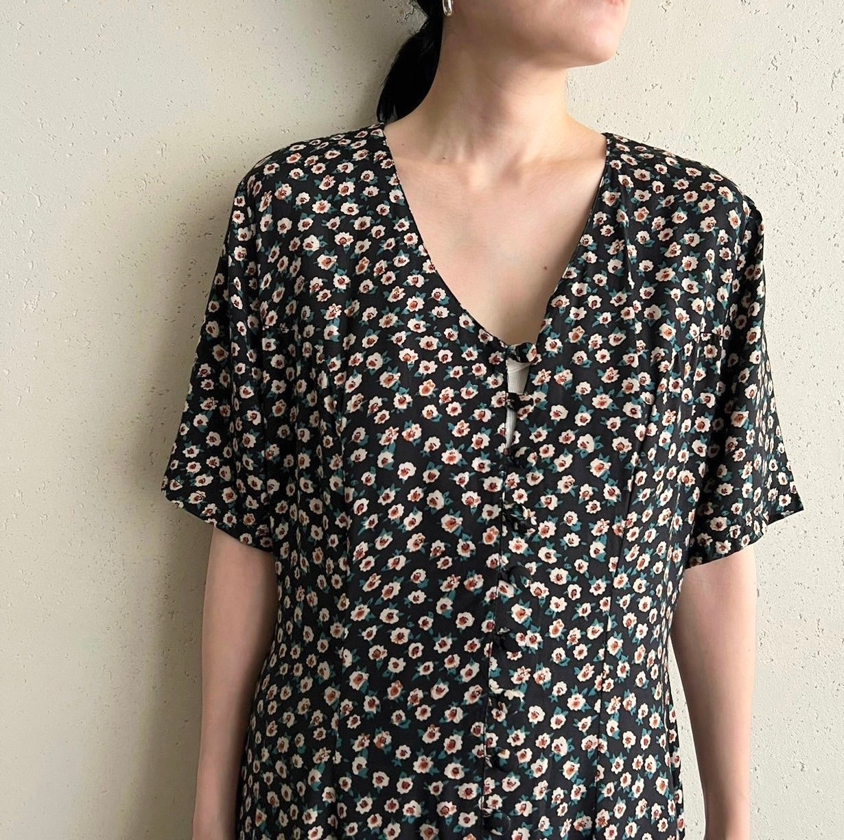 90s Printed Dress Made in Italy