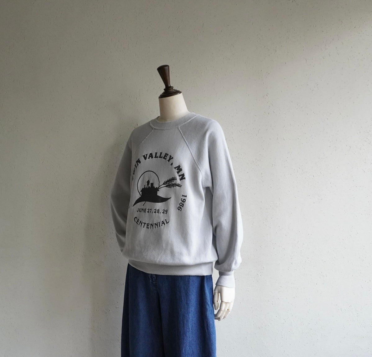 80s Printed Sweater Made in USA