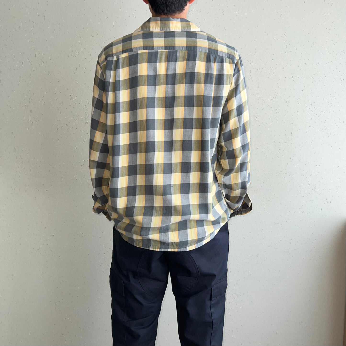 60s "VAN HEUSEN" Plaid Box Shirt