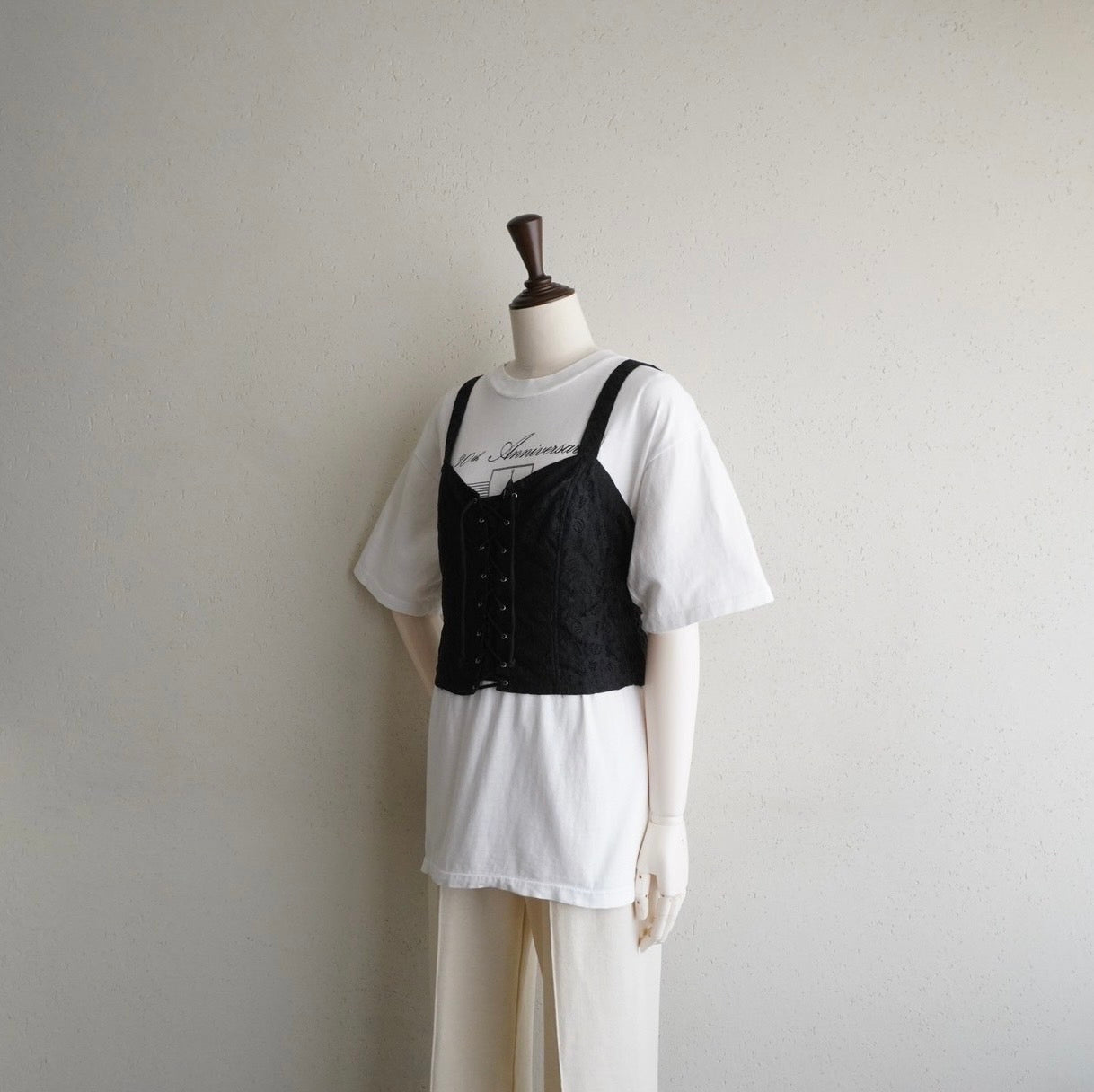 90s EURO Lace Up Top