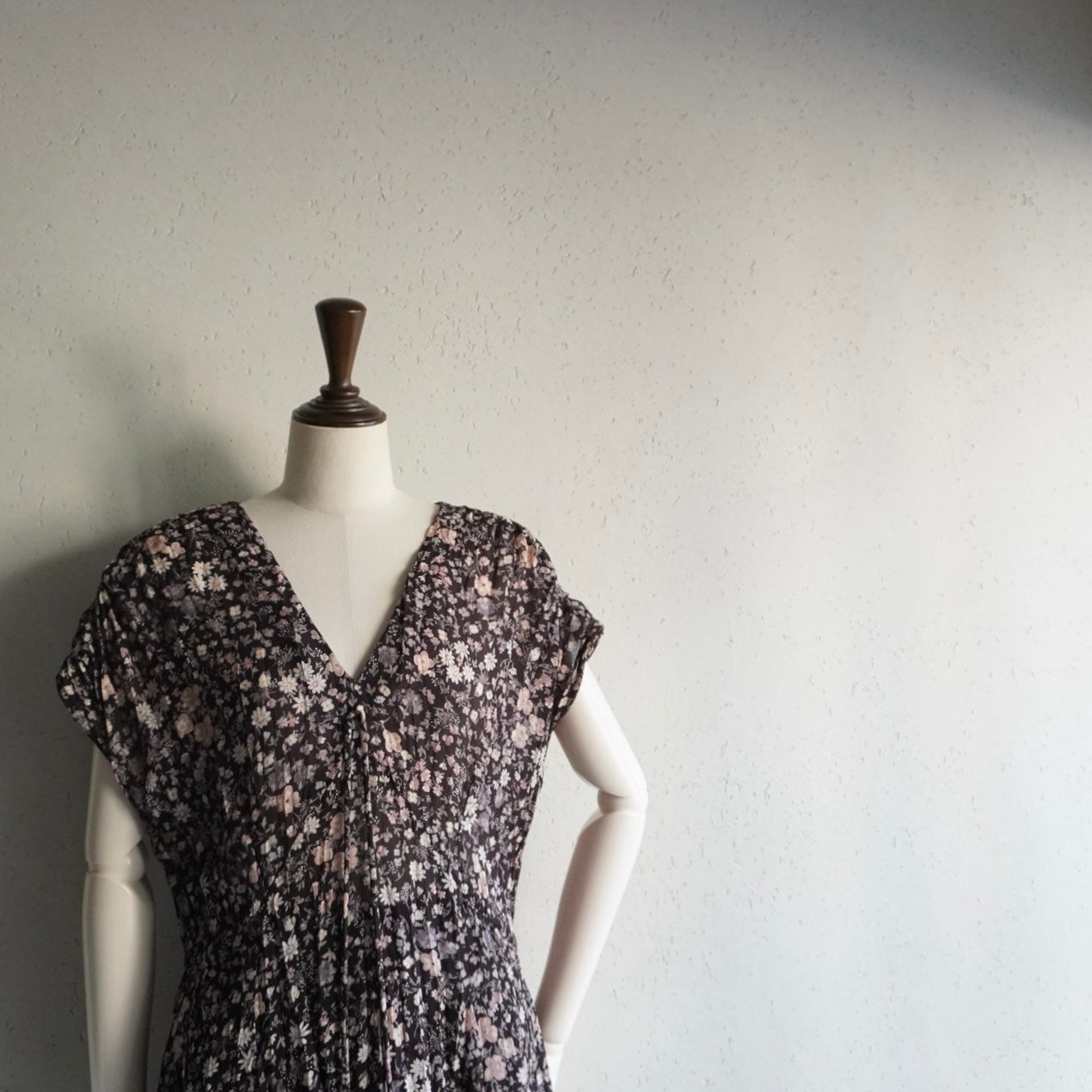 80s Printed Maxi Dress Made in USA