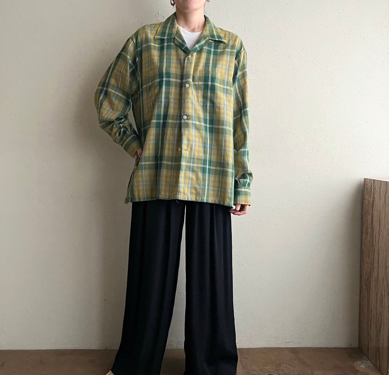 60s“Pennleigh” Plaid Shirt