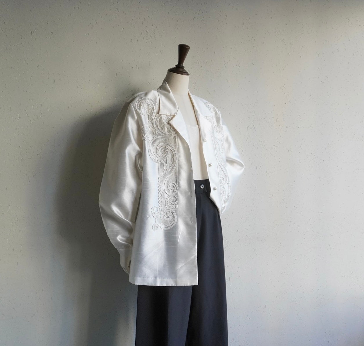 90s Cord Lace Shirt, Jacket