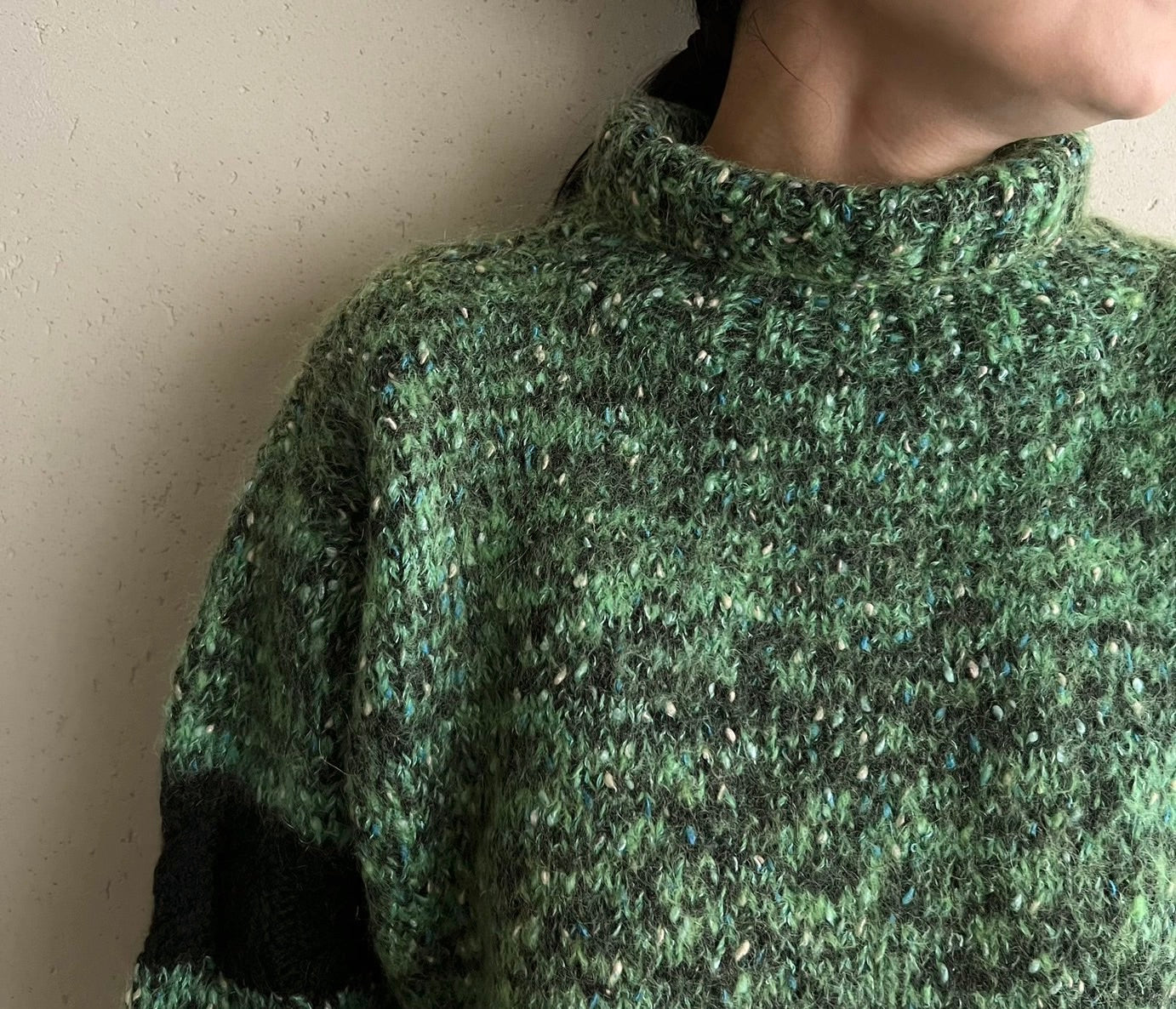 80s Green Knit