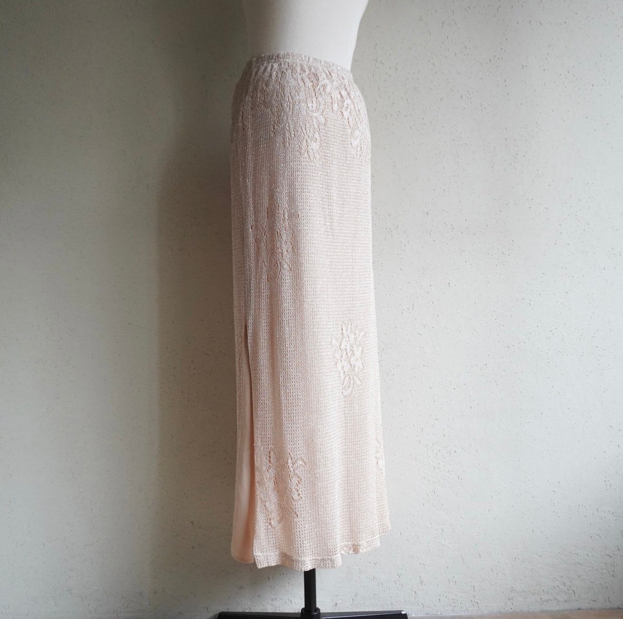 90s Lace Design Skirt Made in USA