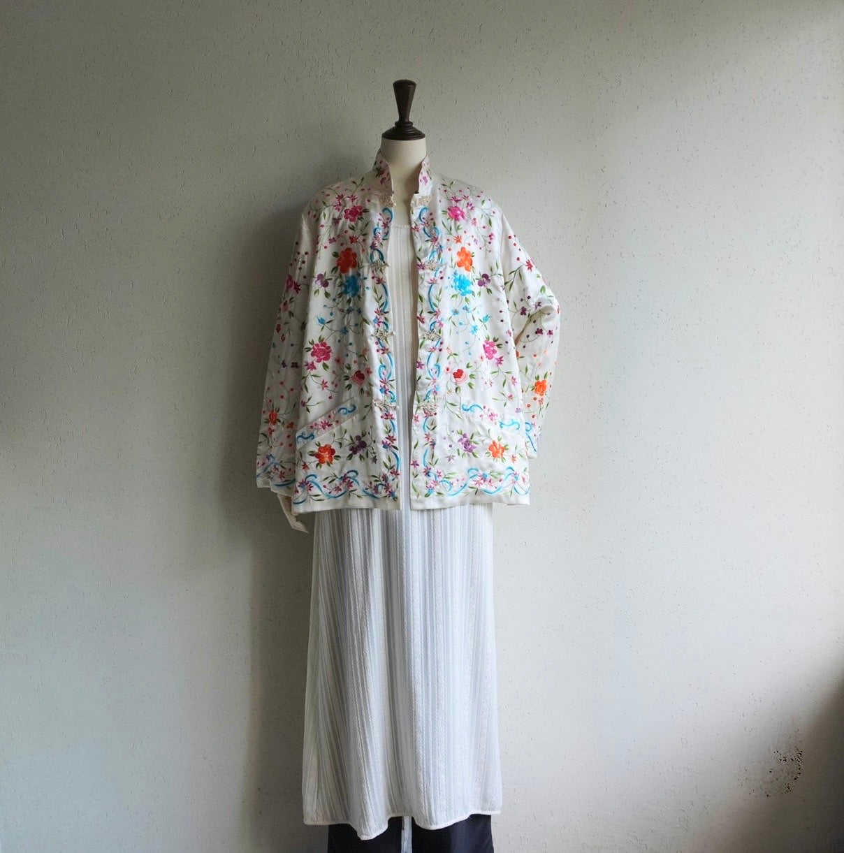 70s Silk Embroidery Jacket