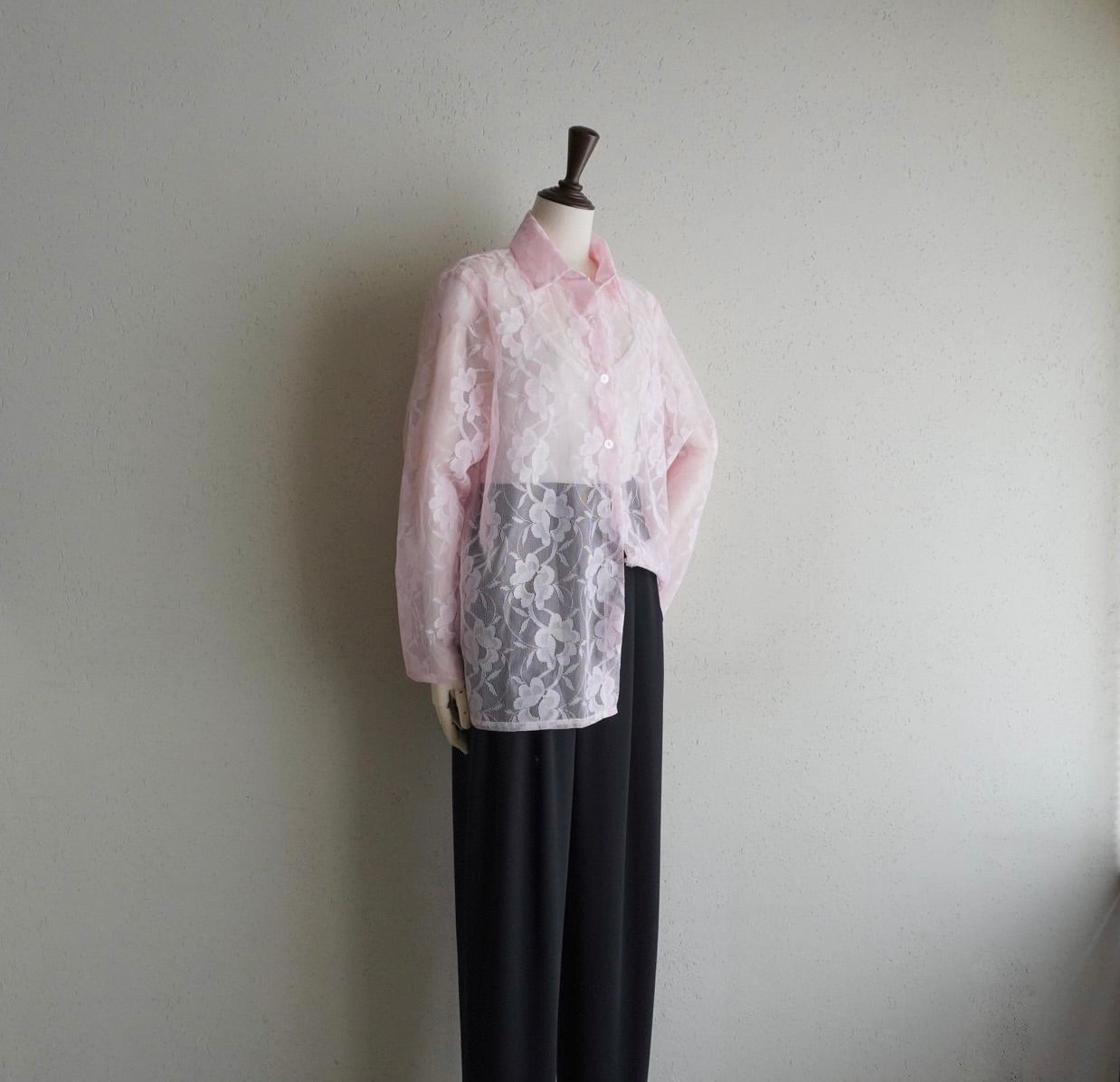 90s Sheer Design Shirt Made in USA