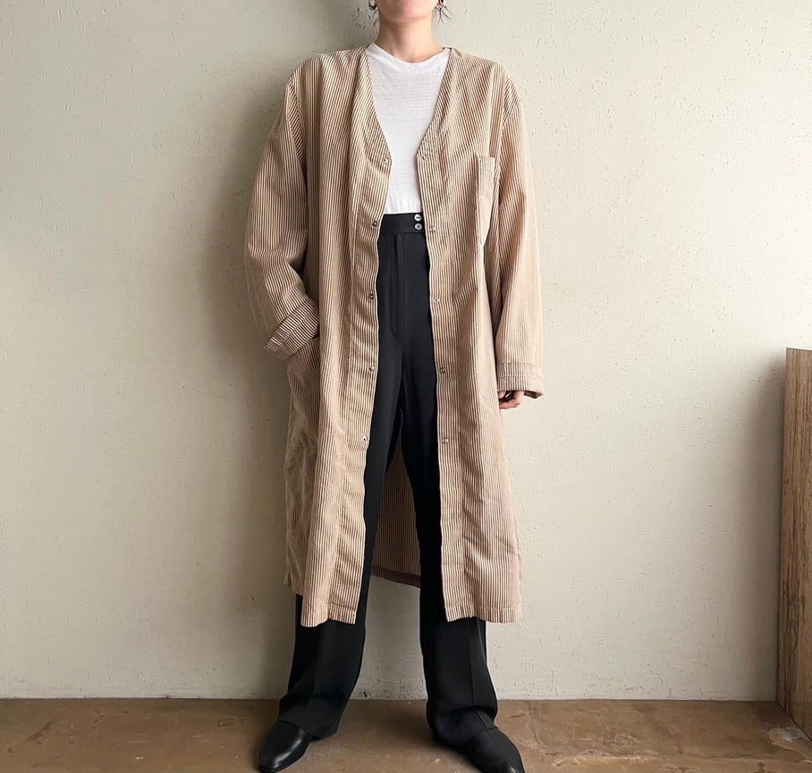 80s Striped Robe