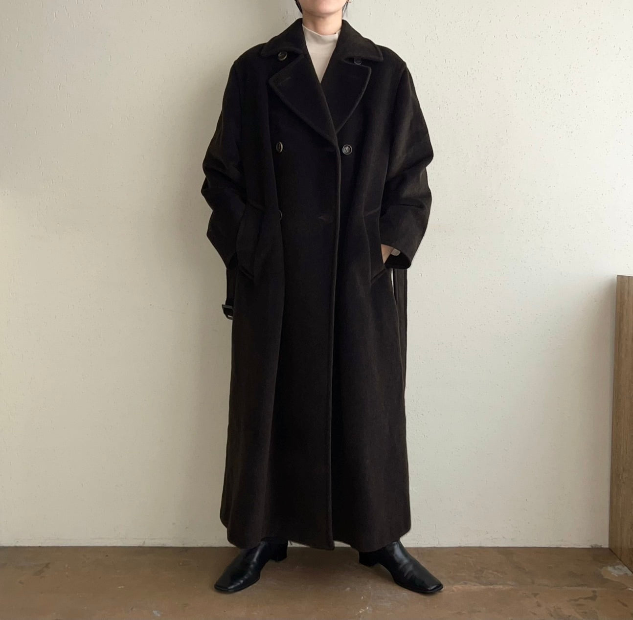 90s "MARELLA" Mohair Mix Coat Made in Italy