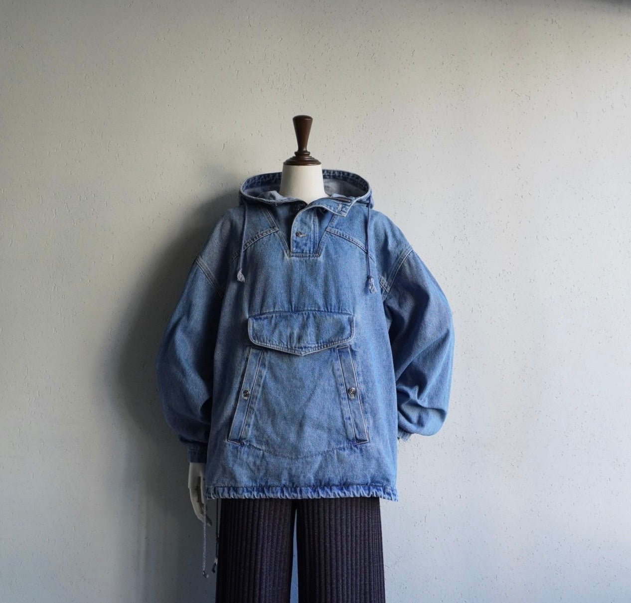 90s Denim Pullover Jacket
