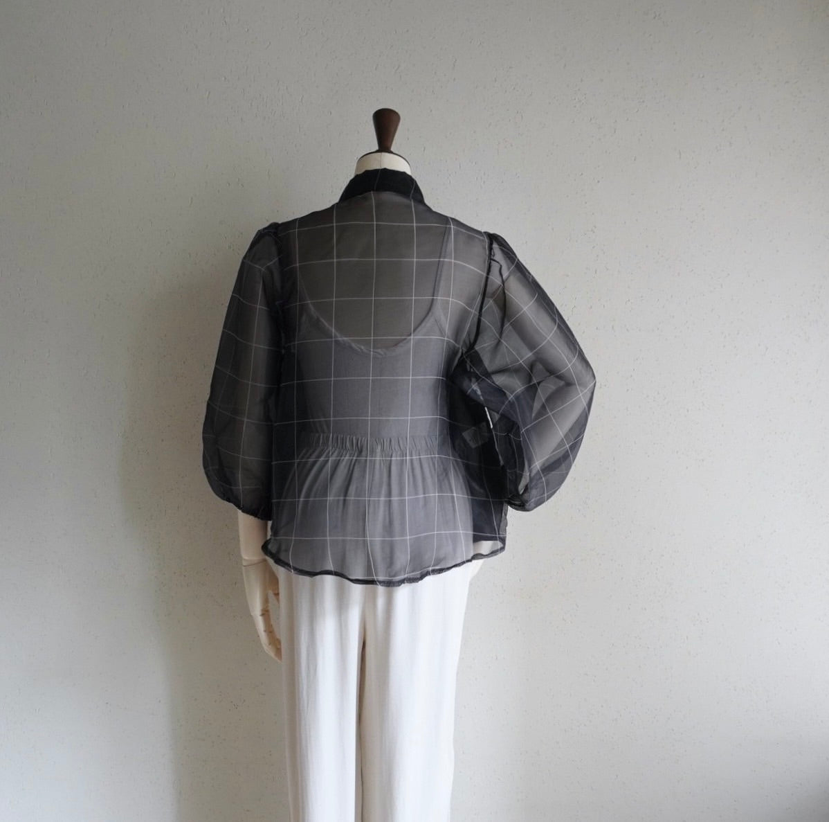 90s Black Sheer Shirt Product in Italy