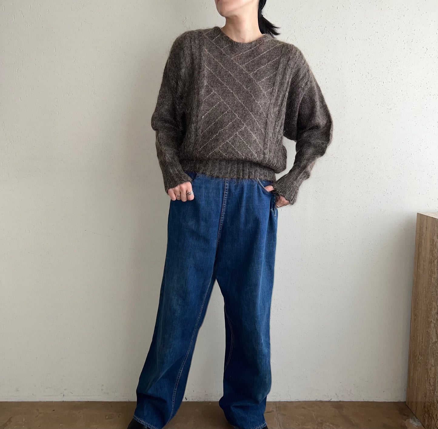 80s Design Mohair Knit Made in Italy