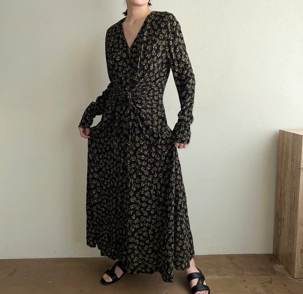 90s Rayon Dress Made in USA