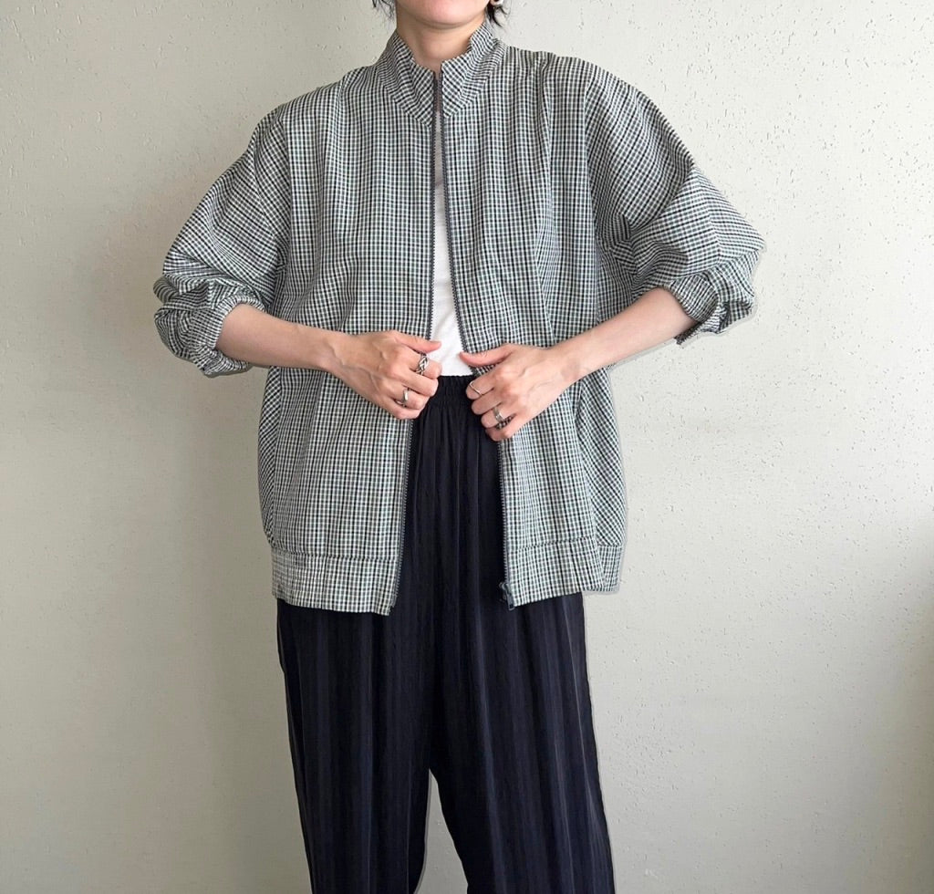 90s Plaid Light Jacket Made in West Germany