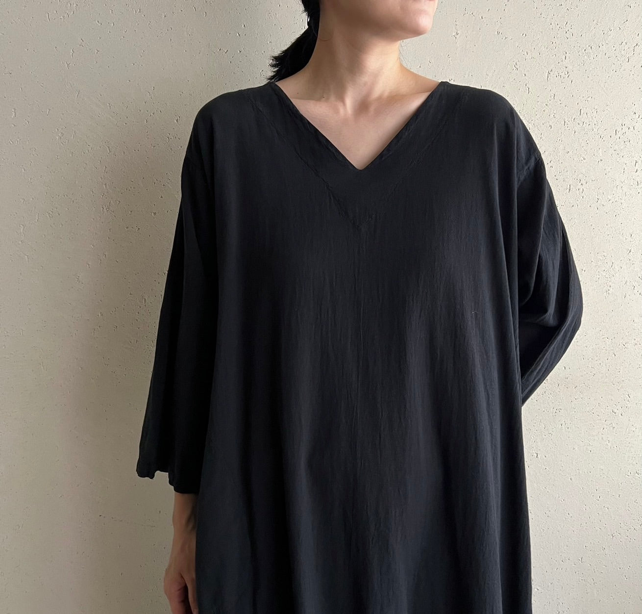 90s Cotton Asymmetry Dress