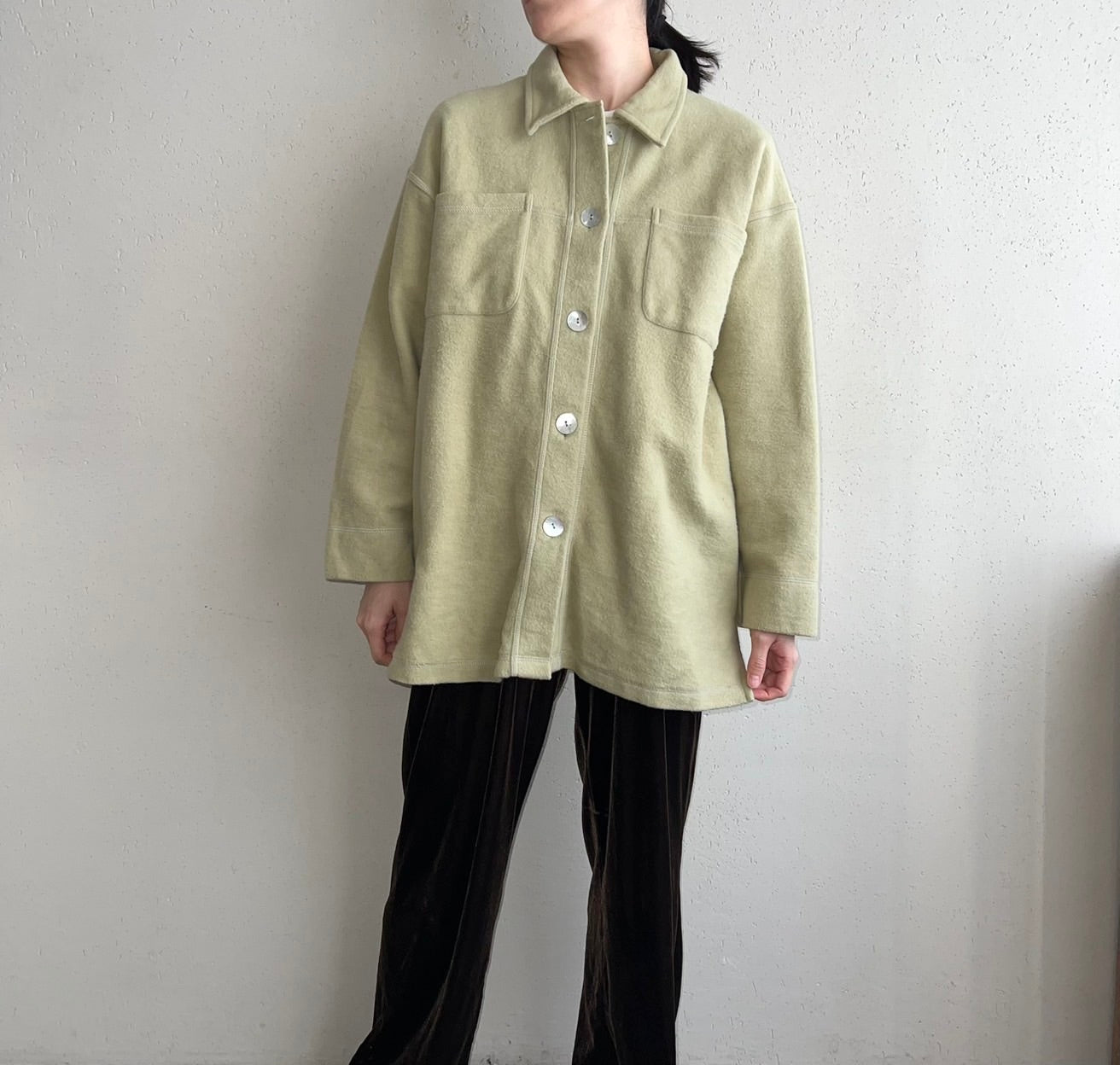 90s Cotton Shirt Jacket