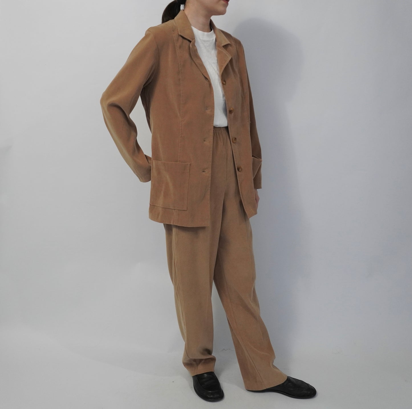 90s Beige Two-Piece