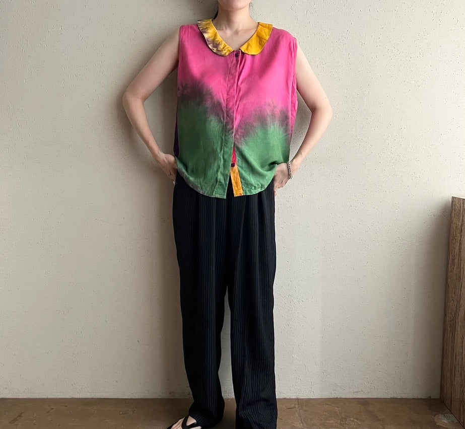 90s Tie Dye Blouse